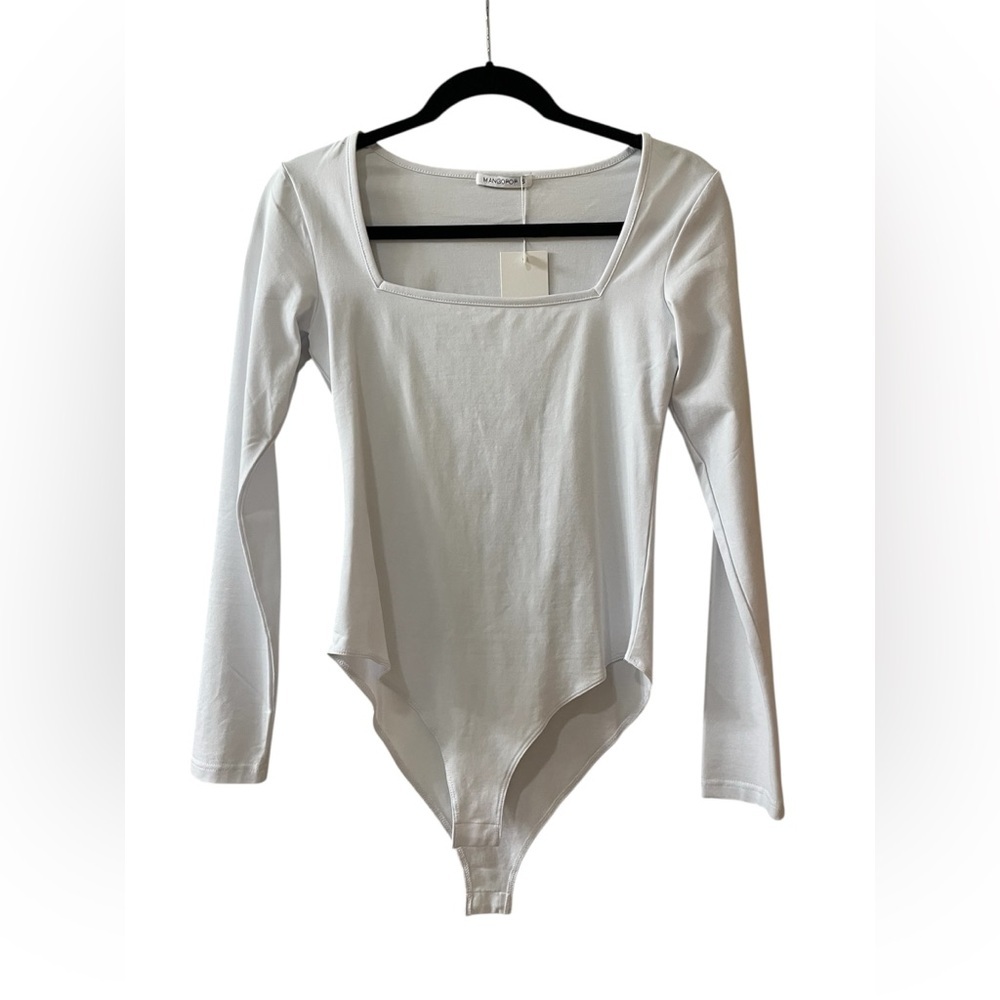 NWT Long Sleeve Square Neck Body Suit Small - Picture 3 of 6